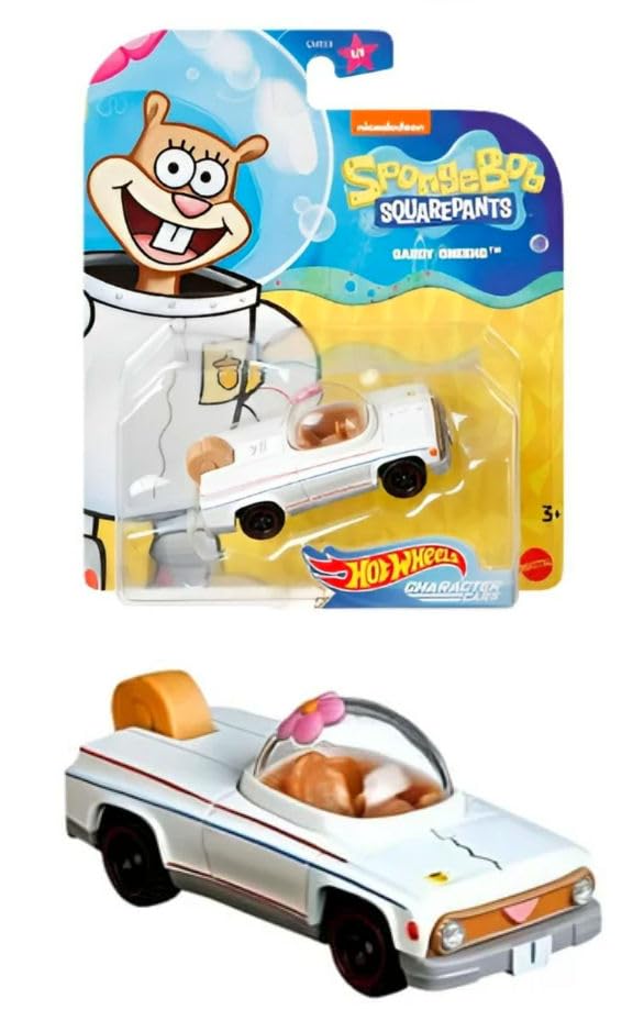 Underwater Wheels Spongebob Character Squarepants 6-Pack Car Bundle + Spongebob Yellow Bubble Van / Patrick Star / Squidward / Mr. Krabs / Plankton /