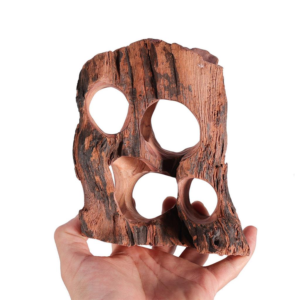 Natural Driftwood Aquarium Decoration Tree Stump with Hiding Holes for Fishtanks Random Styles Fishtank Landscape Figure