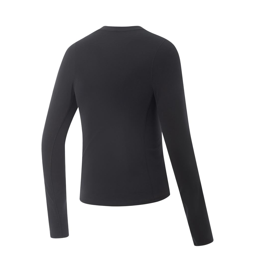 Li-Ning Comfortable Simple Versatile Solid Color Breathable Sports Long Sleeve T-Shirt Women Tops ATLV228-5