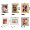 1:12 Scale Dollhouse Miniature Oil Painting Vintage Character Landscape Picture Mini Photo Frame Dollhouse Wall Mural Ornaments