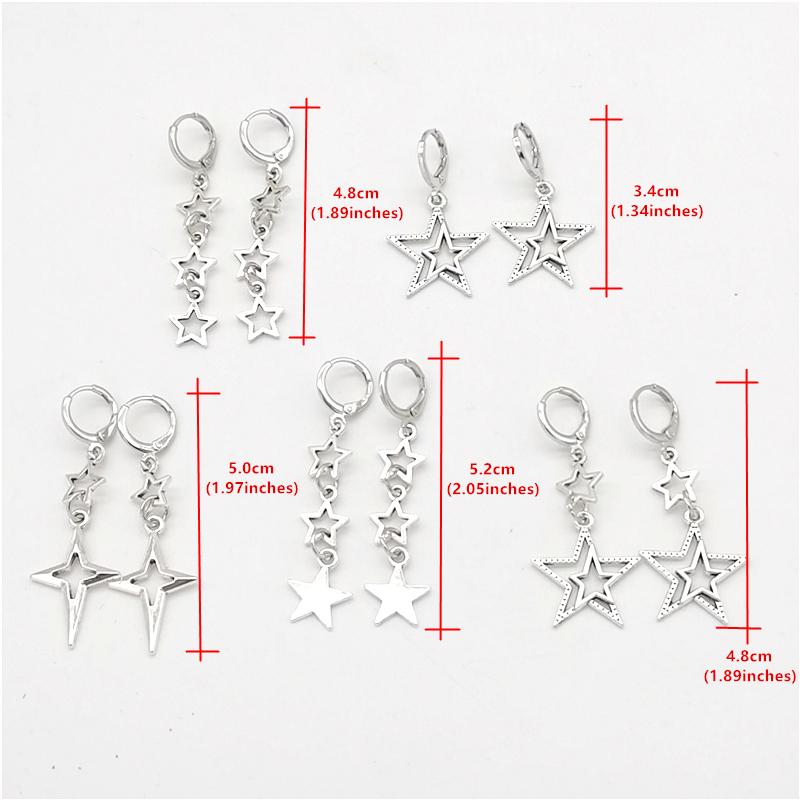 Fashion Star Earrings Goddess Stars Earrrings Witchcraft Stars Charm Dangle Earrings Party Hip Hop Jewelry Gifts