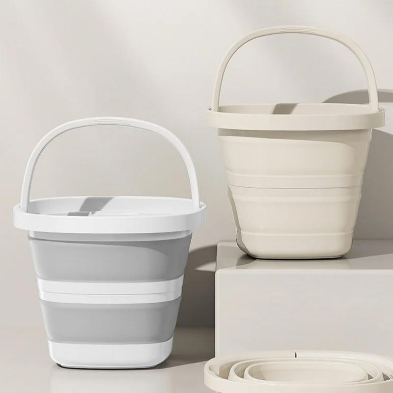 Foldable Water Bucket Essential For Fishing Camping Travel Collapsible Pail With Handle For Easy Storage Outdoor Use