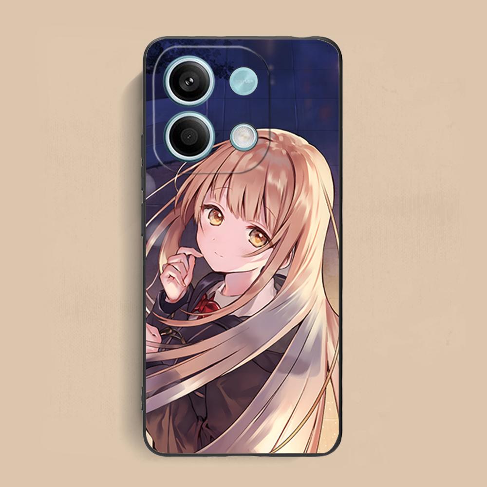 Angel Mahiru Shina Phone Case for Xiaomi Redmi Note 14 13 12 11 S Pro Plus 4G 5G Soft TPU Shockproof Cover