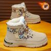 Winter velvet Martin boots men's thick-soled thickened thermal cotton shoes high-top tooling shoes short boots