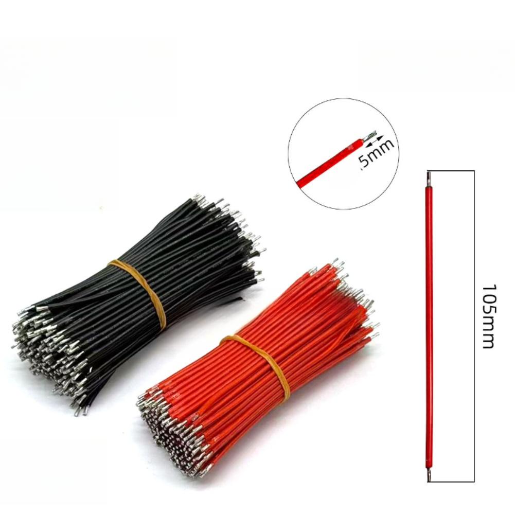 200pcs Tin-Plated Breadboard PCB Solder Cable For Jumper Cable Wire Two Ends PVC Electronic Connector Wire