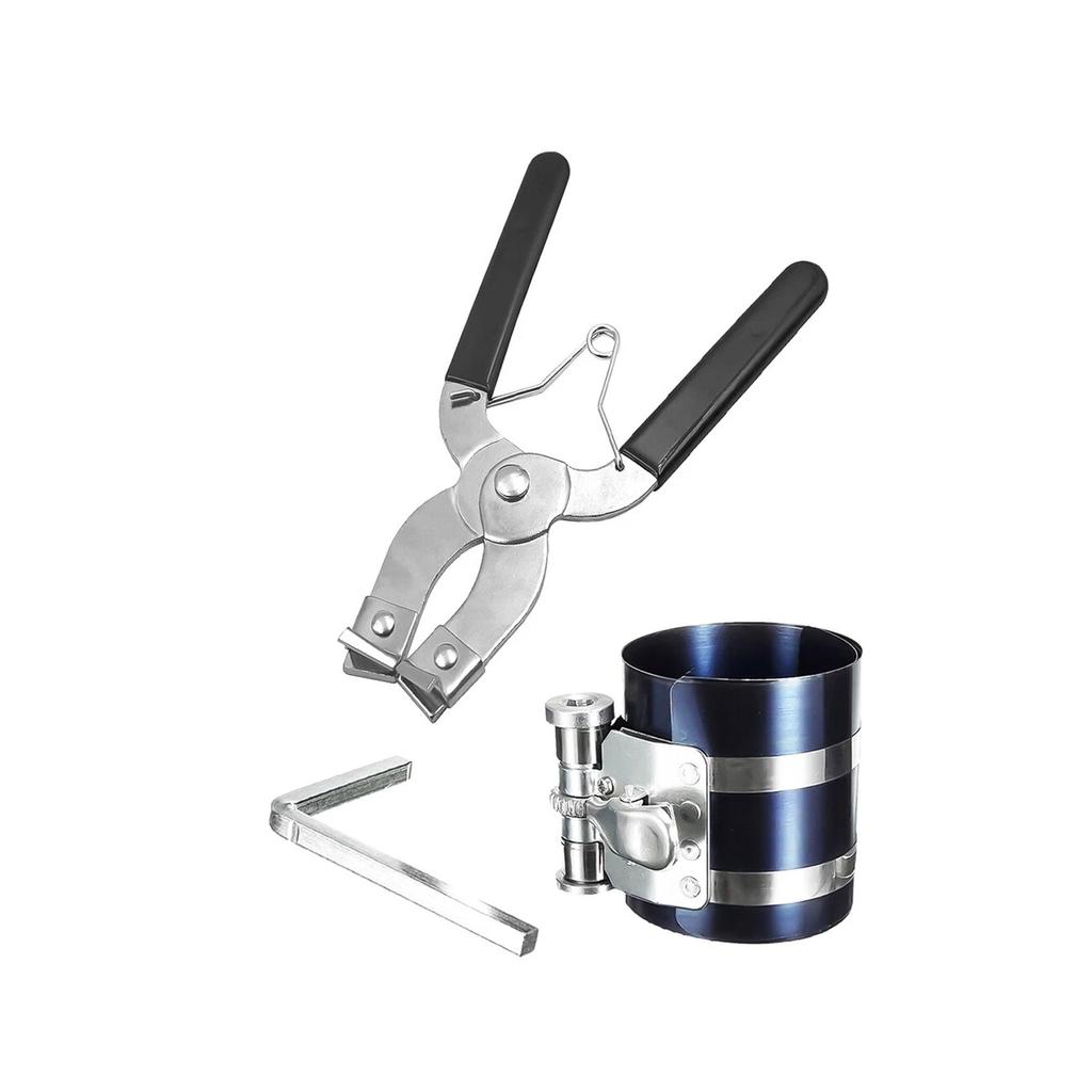 53-175mm Quick Release Engine Piston Ring Compressor Tool Ratchet Type Clamp Professional Auto Repair Tool for Car Truck