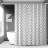 1PC 181x181cm Waterproof Shower Curtain Lightweight Plastic Mildew Resistant Bathroom Curtain for Bathtub Bath Curtain