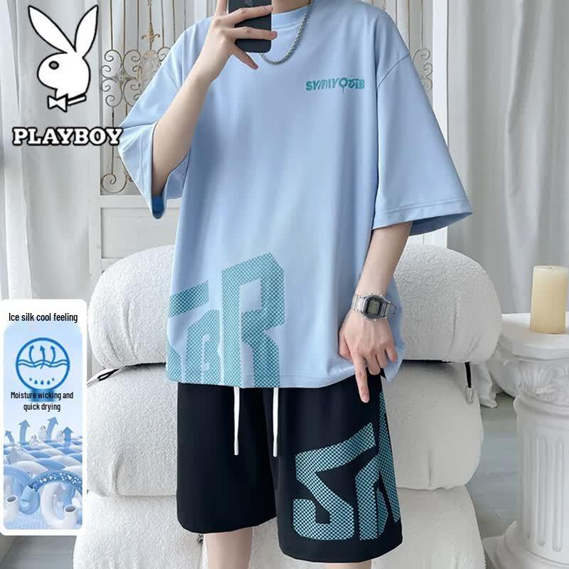 PLAYBOY Men s Summer Casual Short Set XL