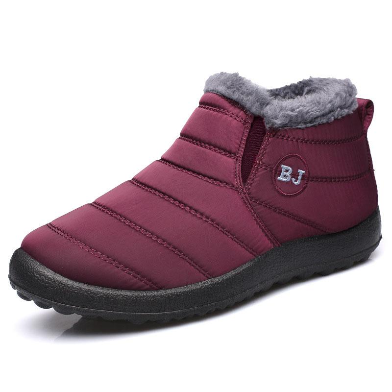 Fashion 2024 Winter Sneakers Shoes Waterproof Women Ankle Shoes For Women Solid Chunky Sneakers Thick Fur Black Mujer Shoes Woman