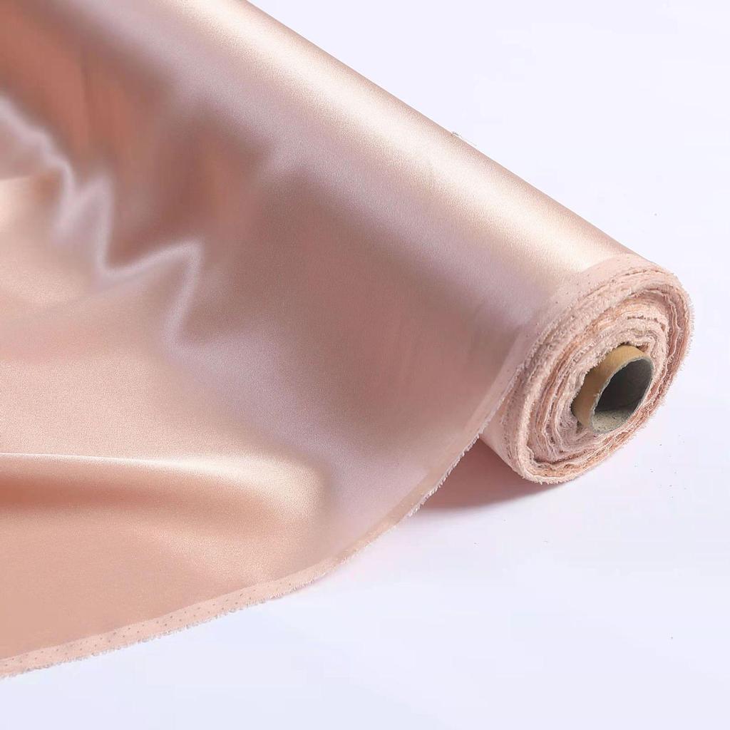 22 Momme Heavyweight Mulberry Silk Crepe Satin Fabric for Fashion Pajamas, 140cm Width