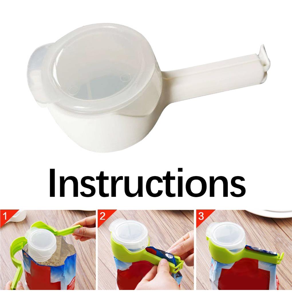 Sealing Clamps With Large Nozzles Plastic Snack Fresh-keeping Clip Lovely Bag Sealer Home Travel Kitchen Office Tools
