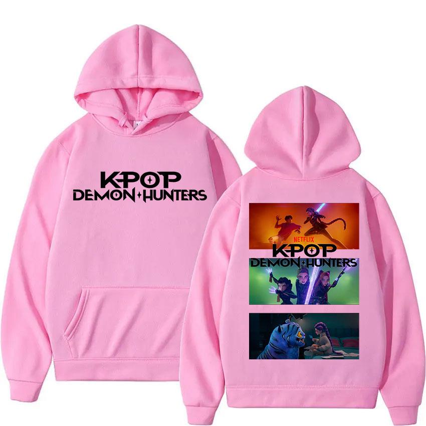 K-pop Devil Hunter Anime Print Hoodies for Men and Women, Pullovers, Sweatshirts, Harajuku Hip-hop Style Streetwear