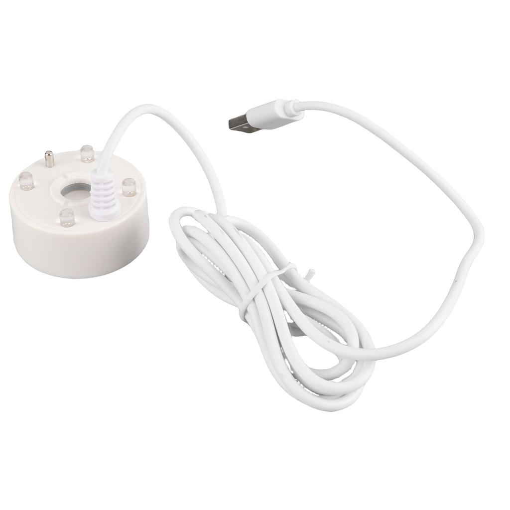 Mist Maker USB Colorful LED Lights 5V   Sound Fountain Atomizer for Pond Rockery Fish   Sink