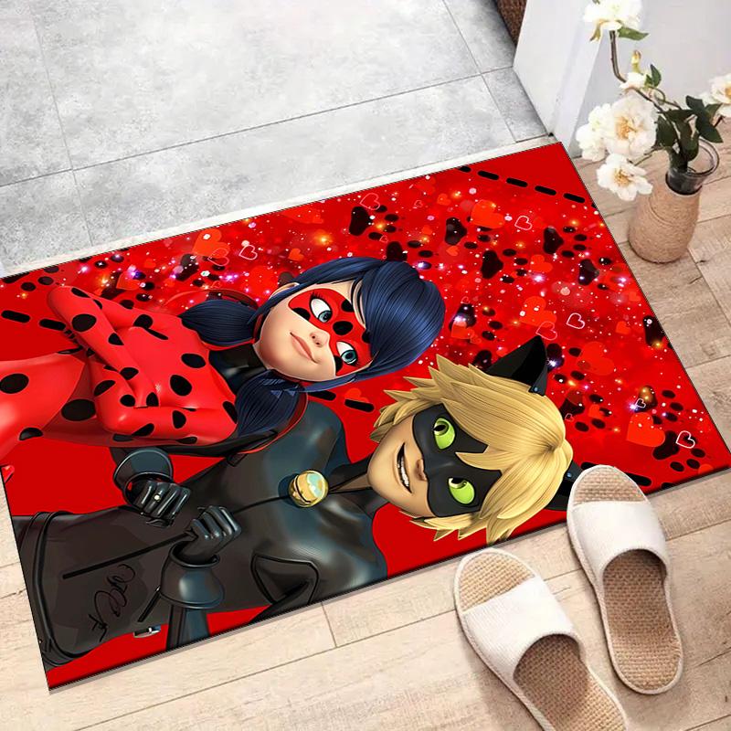 1 pezzo Coccinella (2) Tappeto Tappeto Stampato per Camera da Letto Soggiorno Decorazioni per la Casa Tappeti Tappetino Tappetino Antiscivolo Tappeto per Comodino