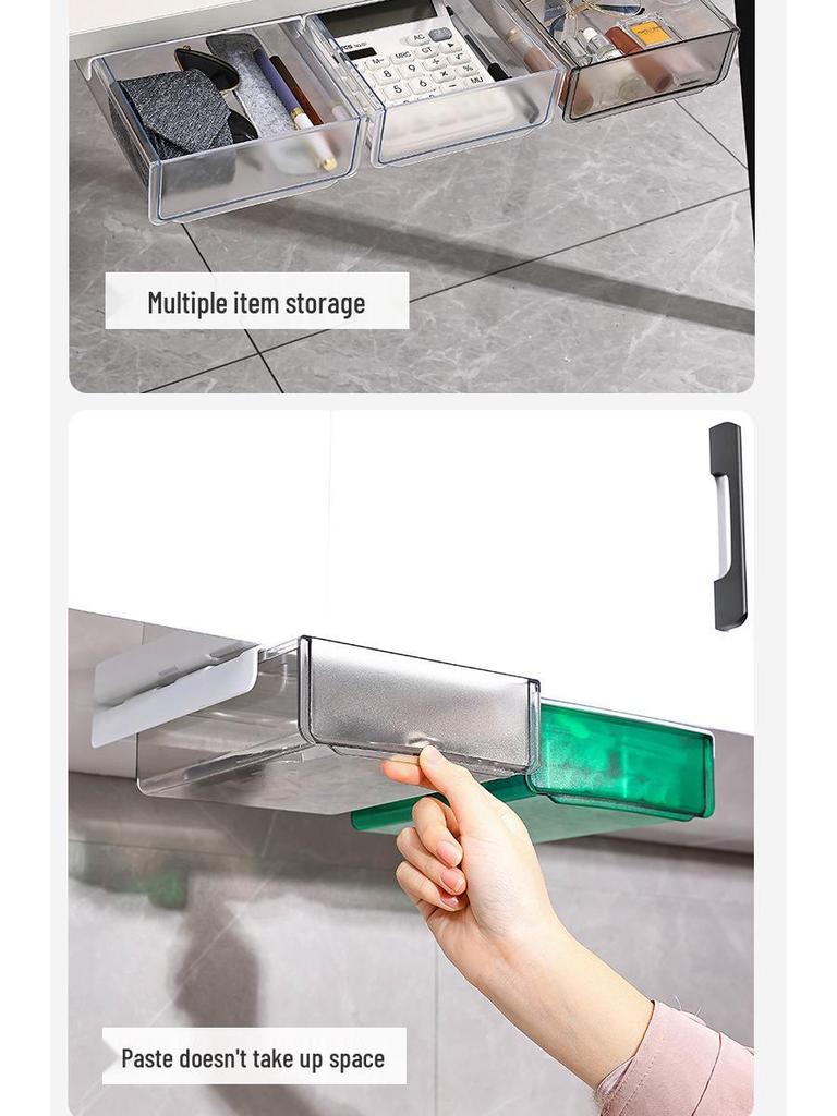 Klebe-Schublade für unter den Schreibtisch zur Organisation im Büro & Wohnheim