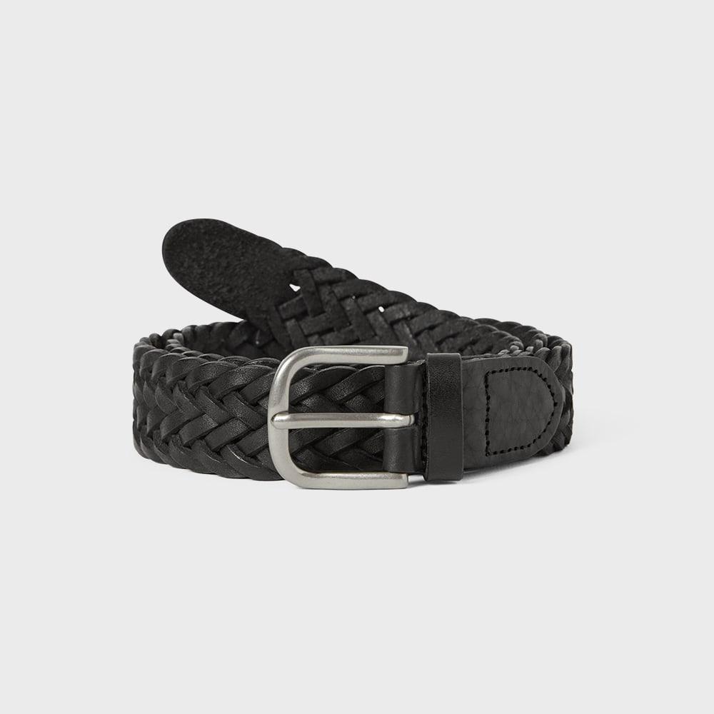 ThIs Is Never That Leather Mesh Belt Black F