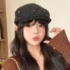 Early Autumn Hat Female Sweet Love Forward Hat Versatile Premium Sense Beret Show Face Small Literary Newsboy Hat