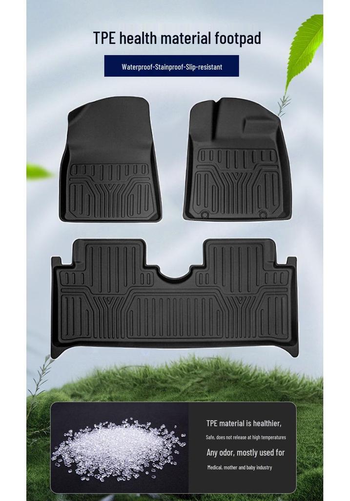 TPE All-Weather Floor Mats for BYD Dolphin RHD - Eco-Friendly & Odorless Trunk Mat