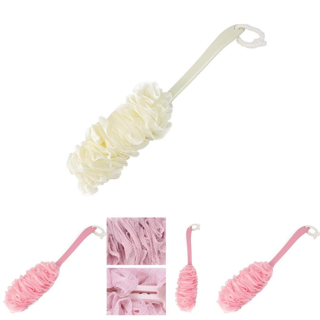 Long Handle Bath Body Back Shower Brush With Soft Loofah For Exfoliating Skin Clarity And Health