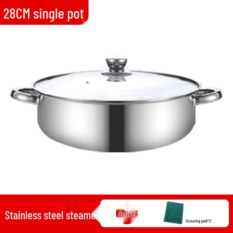 Stainless Steel Multi-Layer Steamer Stockpot for Induction & Gas Stoves