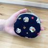 Made In Coin Dog Cotton 12 X Coin Japanese Shiba Navy Blue Kyosuke, Japan, Purse, Pouch, 11.5 Cm, 3.3 Inches, Purse, Wallet, Goods, Enkiya, Inu,