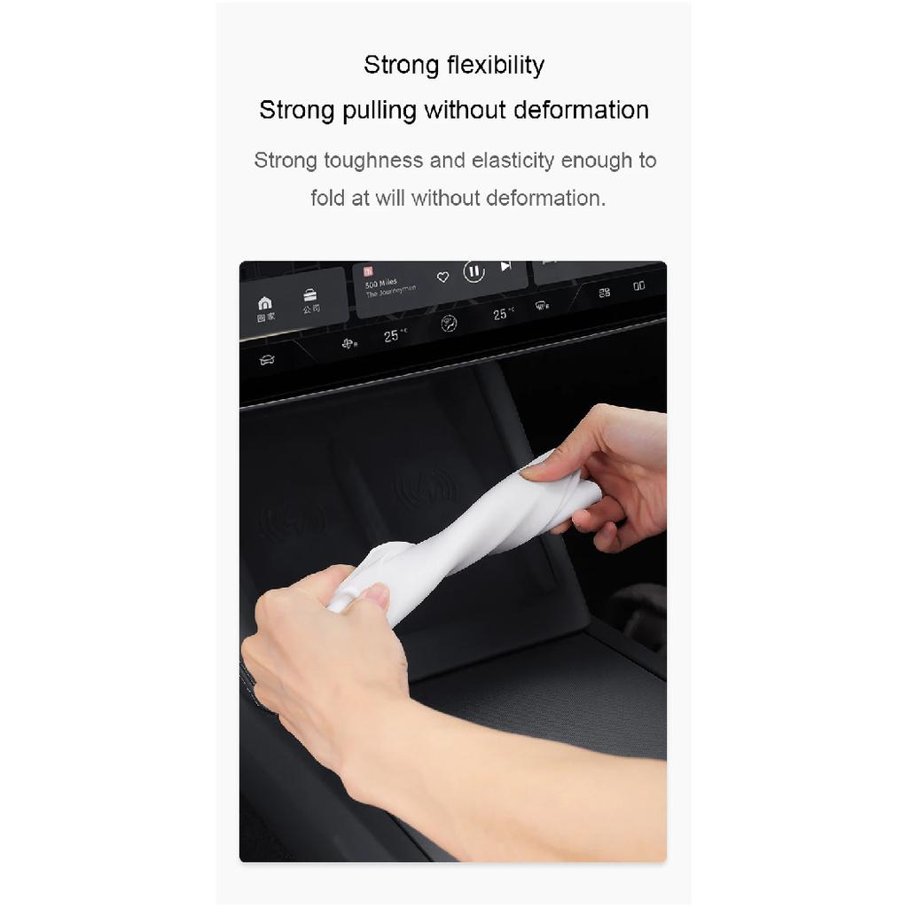 For Tesla Model 3 Highland 2024 Wireless Charging Pad Silicone Mat New Model 3 Center Control Cell Phone Anti-slip Silicone Mat