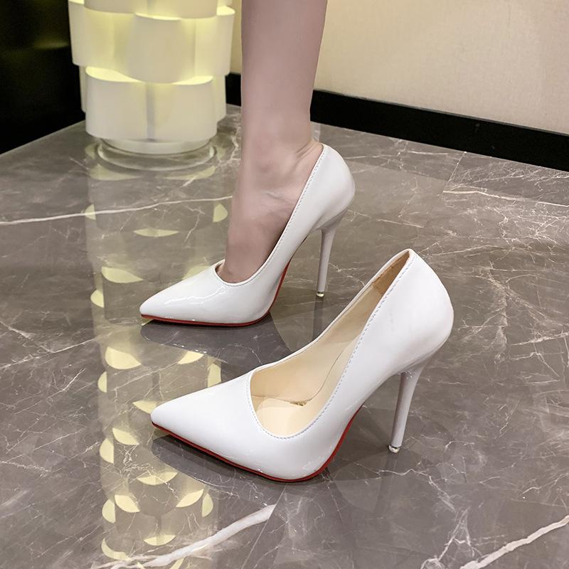 -Size, Large Size CM High Heels Women's Stiletto Work Shoes Professional Props Single Shoes