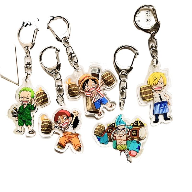 One Piece Peripheral Acrylic Keychain, Anime Luffy, Zoro, Zoro Bag Keychain