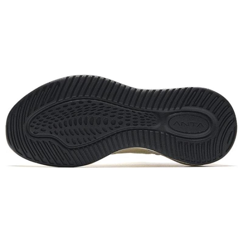 Anta C37+ Slip Resistant Abrasion Resistant Low Top Casual Running Shoes Men's Beige White Green Sneakers 922235537-6