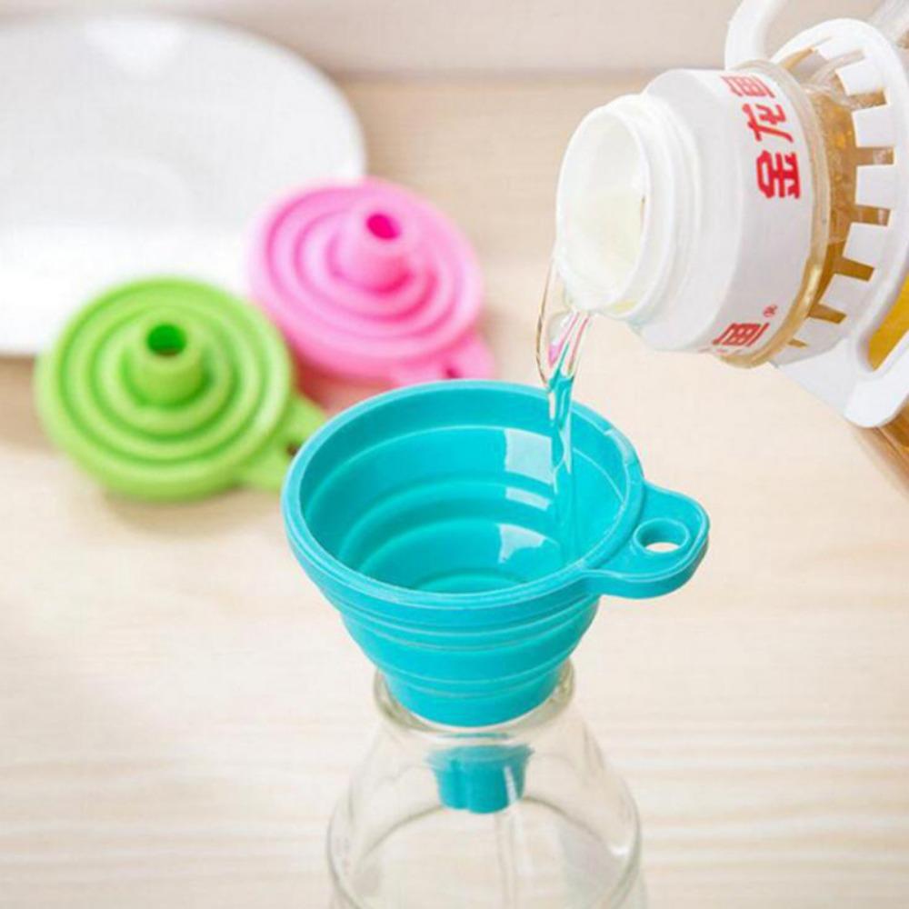 FoodyMine Silicone Collapsible Liquid Funnel