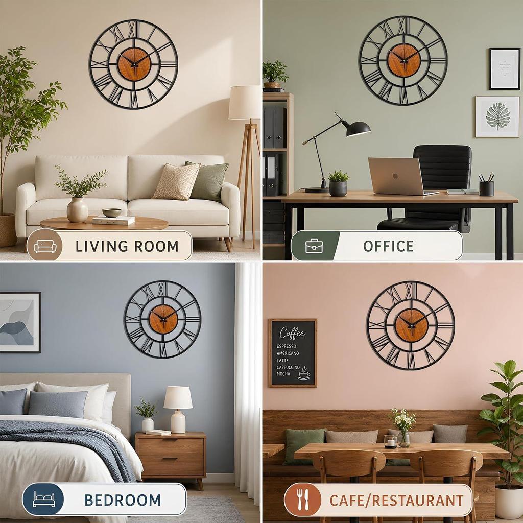 Designer Wall Clock for Living Room Stylish Latest | Metal Decorative Wall Watch Stylish Analog Hanging Clock for Living Room