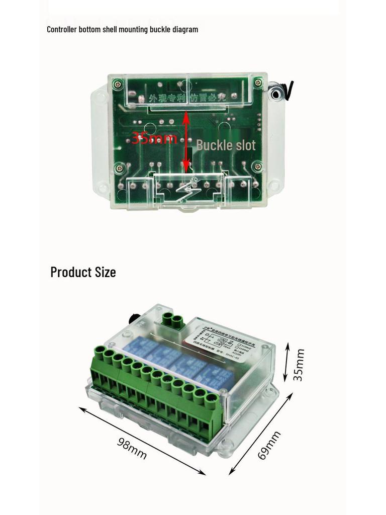220V Multifunctional Wireless Remote Control Switch & Smart Receiver