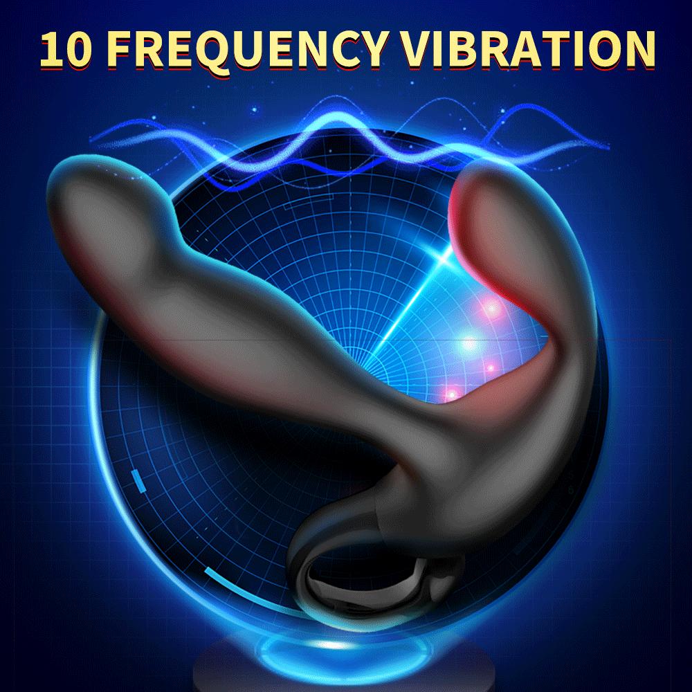 Male Prostate Massage Vibrator Anal Plug Wireless Control Wear Silicone Stimulate Massager Delay Ejaculation Ring Toy For Men