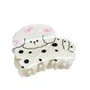 Cute Versatile Bear And Rabbit Acrylic Printed Cartoon Hair Clips For Girls