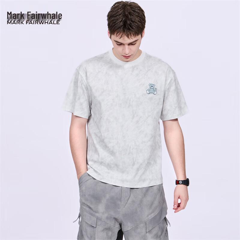 Mark Fairwhale Men s Tie-Dye Embroidered Loose Fit T-Shirt 3XL