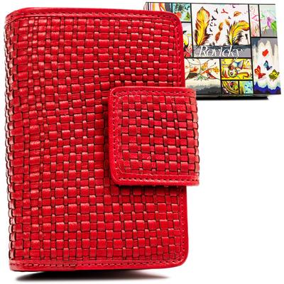 Women's Leather Wallet with Snap Closure - Rovicky