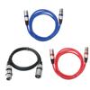 Pack of 2  Cables 300cm  Professional Mic Cord with Metal Connectors Entertainment System Cable Upgrades for Clear Sound