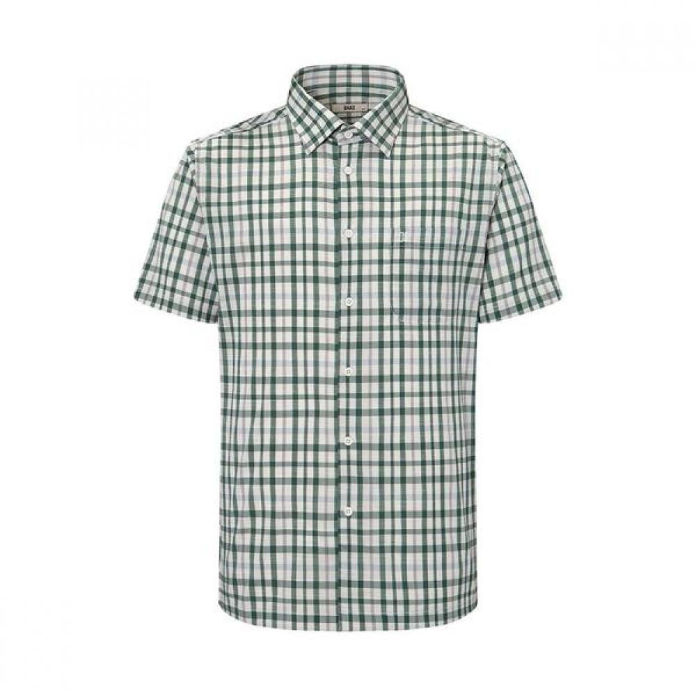 Daks 26ss Wool Blend House Check Summer Short Sleeve Regular Fit Casual Shirt D1