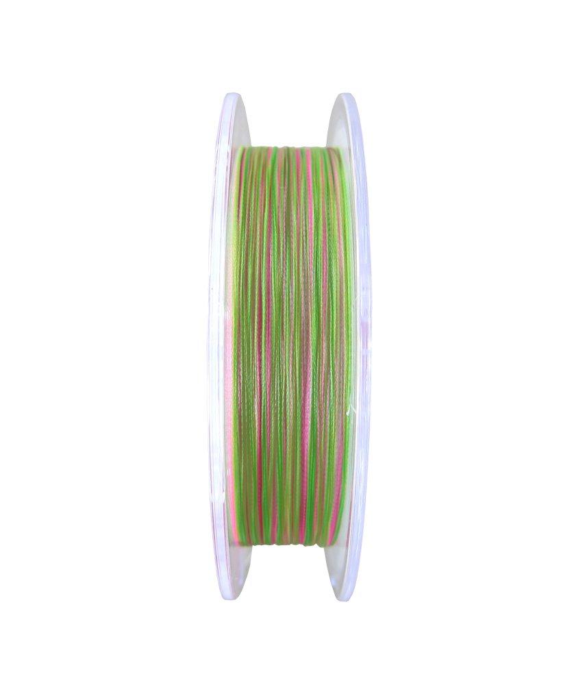 SUNLINE Saltymate PE Squid Jig ULT HS8 180m 1.0 7.7kg 8-Piece Set In White, Pink, and Light Green