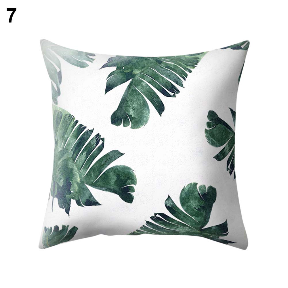 Tropical Plant Leaf Cactus Throw Pillow Case Cushion Cover Sofa Bed Car Decor