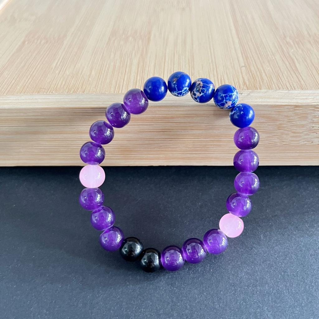 1pc Serenity bracelet Jasper stone beaded bracelet men women insomnia protection jewelry bracelet