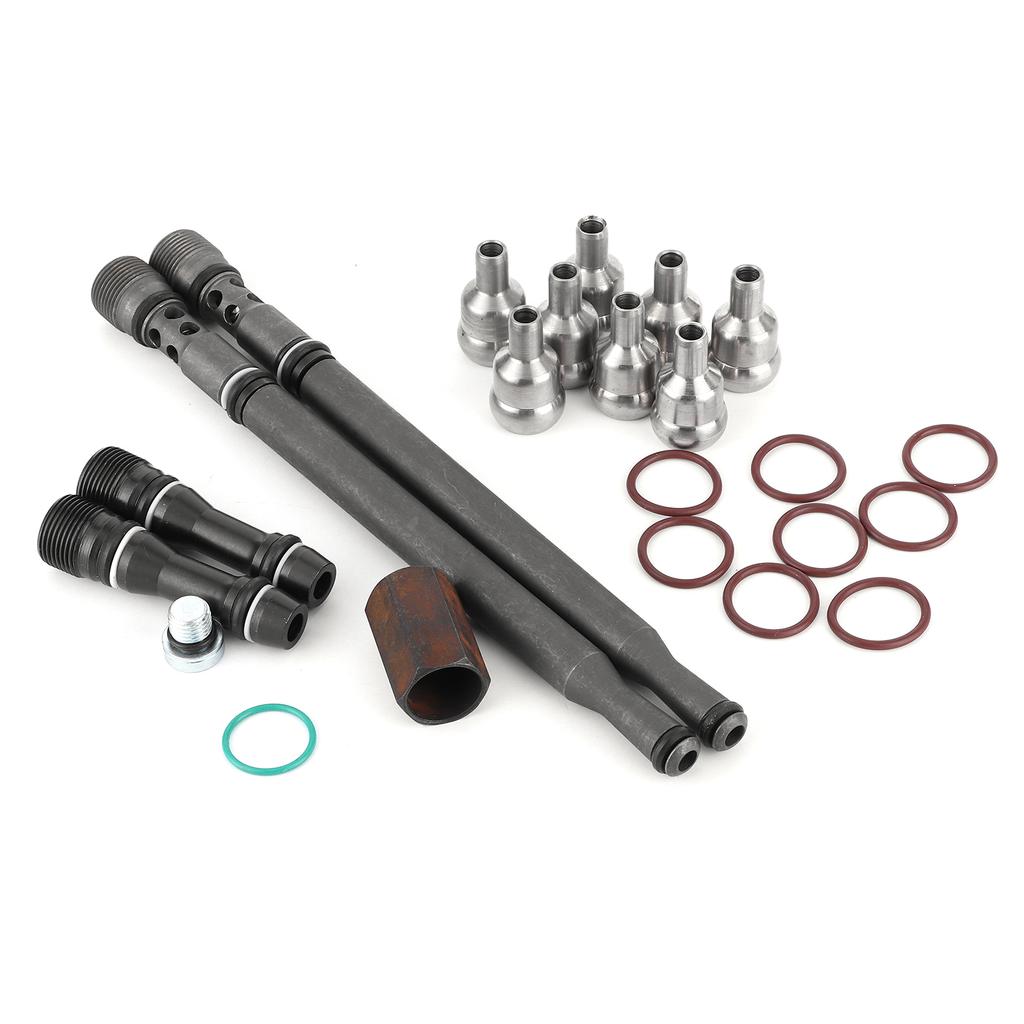 Zestaw naprawczy szyny olejowej wysokiego ciśnienia Zaktualizowane rurki pionowe Korki zaślepiające W302908 Pasuje do Ford E350 450 6.0L