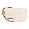Nolita 19 Classic Horse And Carriage Print Strapless Refined Pebble Leather Wristlet Handbag Small Women Handbag Off-white C4653-IMSQQ
