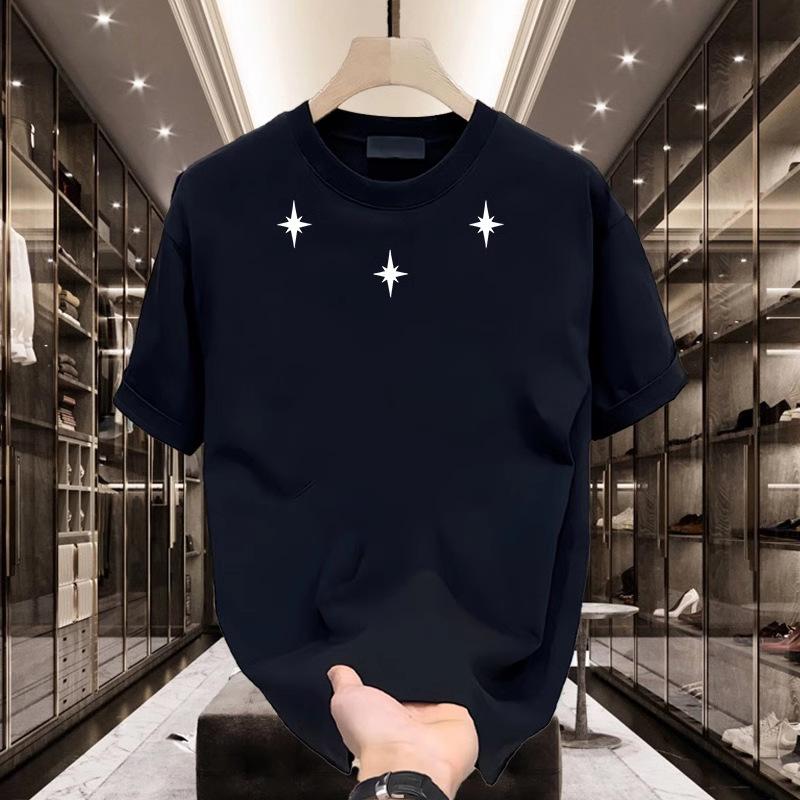women men cotton t shirt round neck short sleeve print casual t-shirts