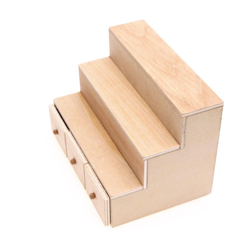 1:12 Dollhouse Candy Box Wooden Display Cabinet Miniature Furniture Model