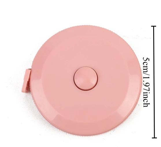 1pcs Nordic Style Portable Tape Measure Cute and Portable Measuring Three Measurements Mini 1.5-meter Leather Tape Measure