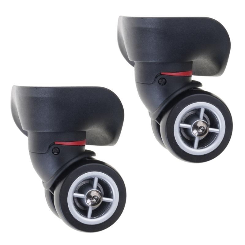2 st Reservhjul för Resväska Kraftigt Rullhjul för Bagagebox Resväska 360 graders Svängbart Kit SilentWheel