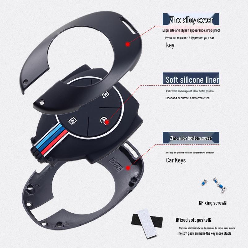 Xpeng P7/G3 Premium Car Key Case: 2021 Zinc Alloy Protective Shell