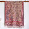 Scarf women's outer with ethnic style imitation cashmere shawl desert seaside travel warm cashew flower scarf thin