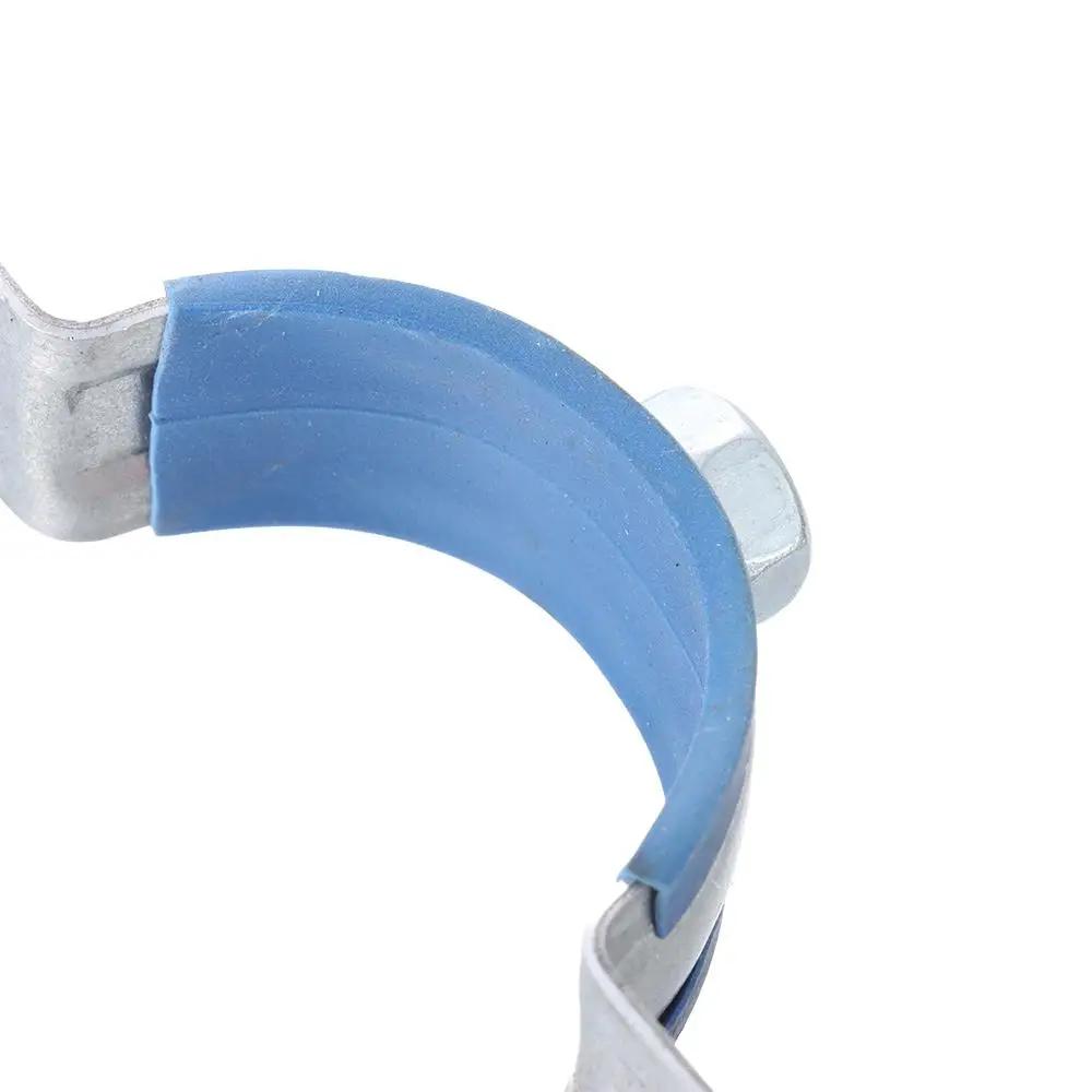 1Pcs Fastener Hardware Round Hose Clamp Nut Hoop Pipe Fitting Suspension Pipe Holder Carbon Steel Rubber PPR/PVC